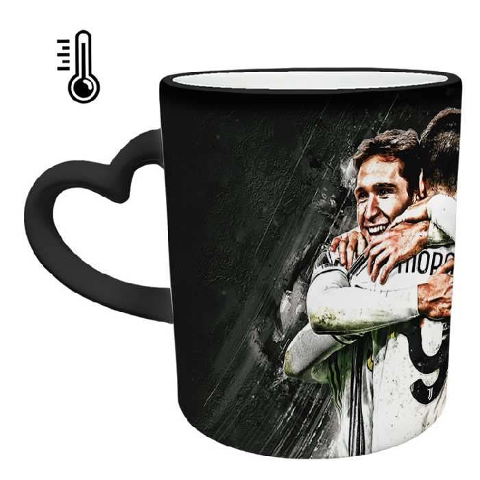 ماگ حرارتی مدل دسته قلبی اکلیلی طرح رونالدو کد 124