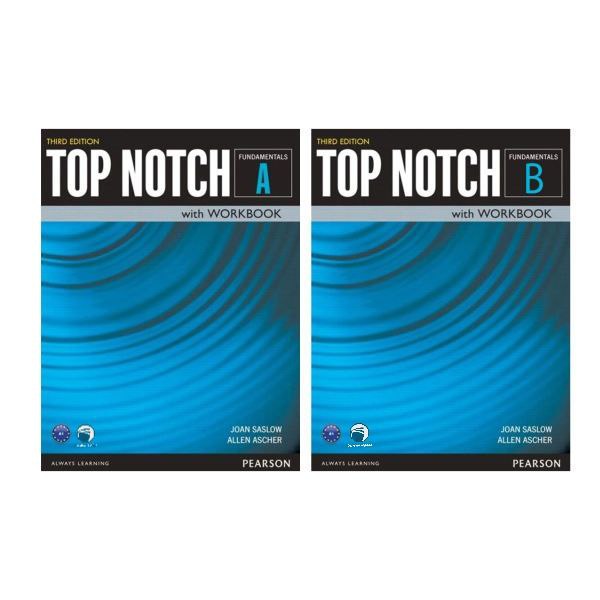 کتاب Top Notch Fundamentals اثر Joan Saslow And Allen Ascher انتشارات دنیای زبان دو جلدی