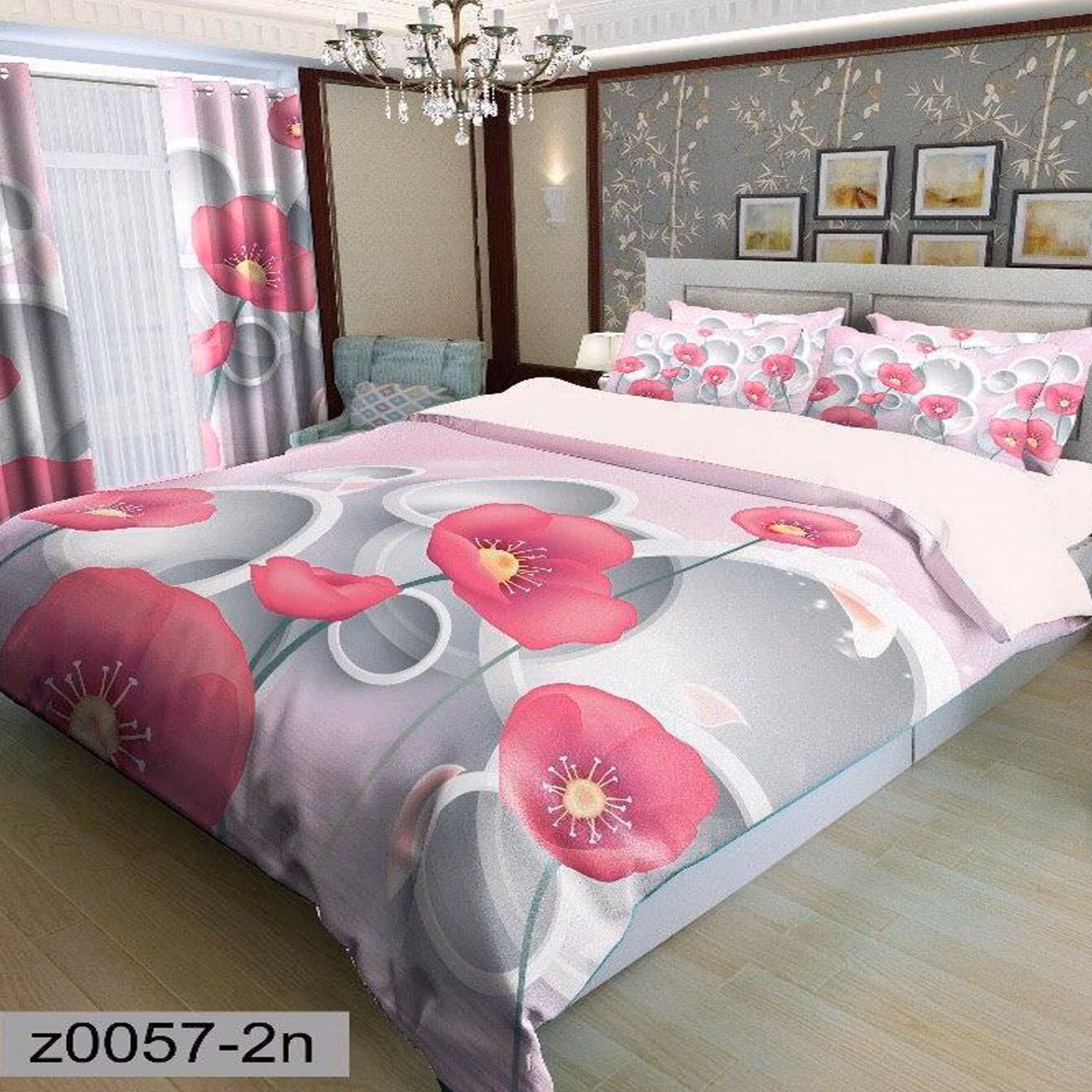 سرویس روتختی 2 نفره تنسل چاپی برندترک لند(Turk Land) z 57