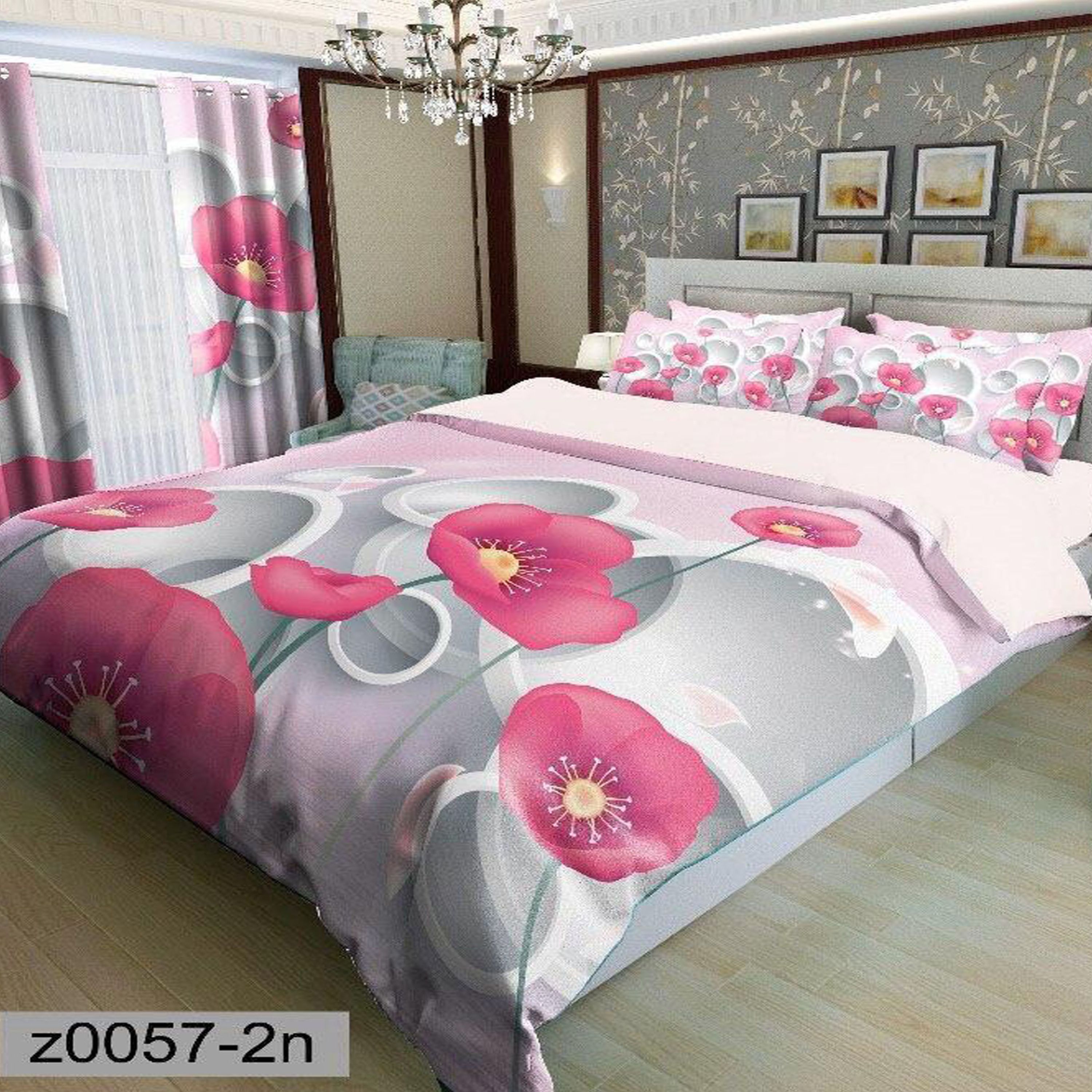 سرویس روتختی 2 نفره تنسل چاپی برندترک لند(Turk Land) z 57