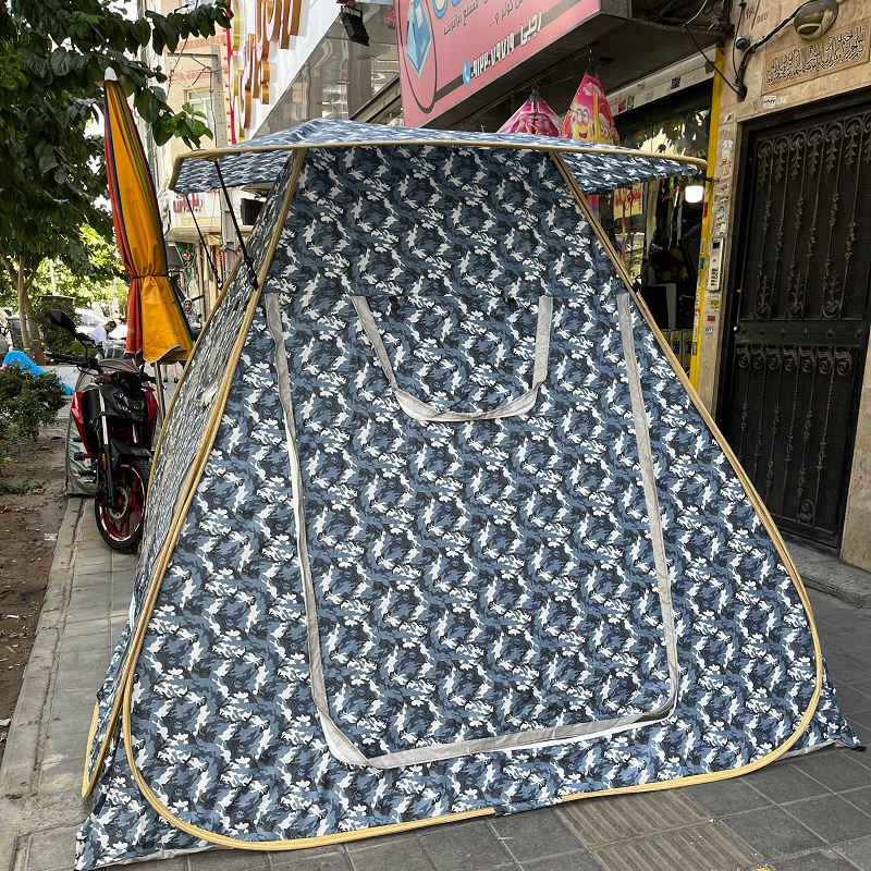 چادر مسافرتی ضد آب 8 نفره مکعبی ریپس (سقف مسطح) جنس برنو برزنتی و سه منظوره کد27