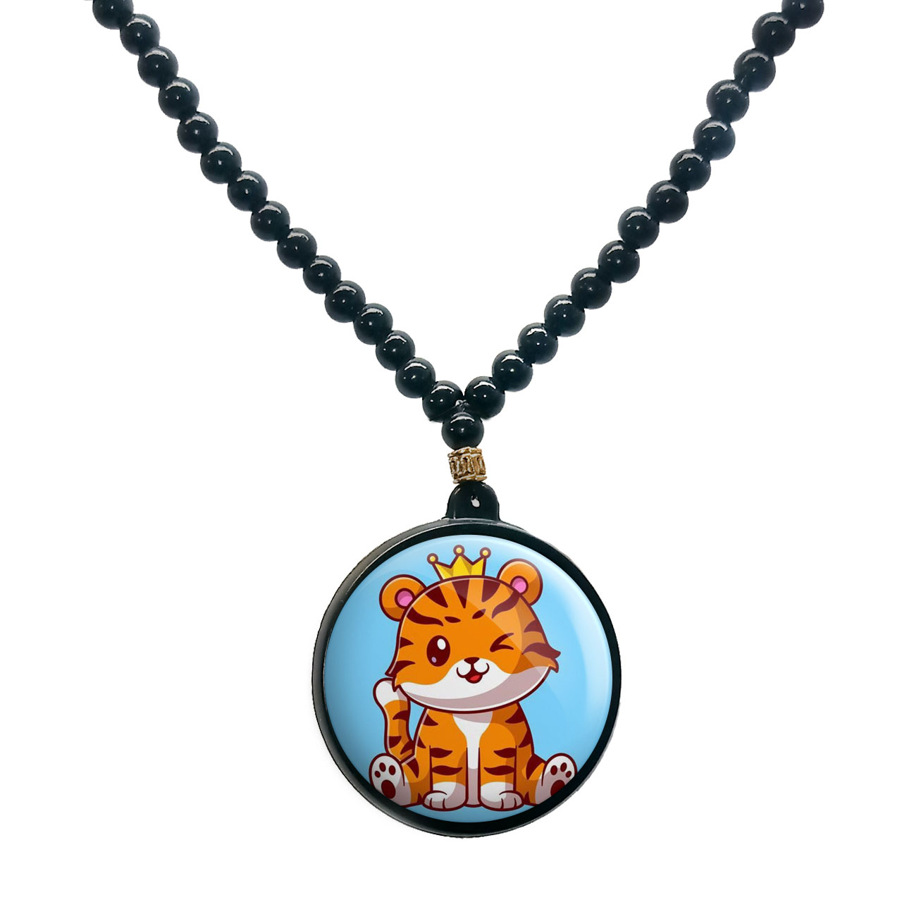 گردنبند پرمانه طرح حیوانات کیوت کد pmd.21398 مدل دو طرفه