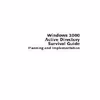 خرید و دانلود نسخه کامل کتاب Windows 2000 active directory survival guide: planning and implementation