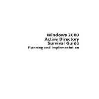 خرید و دانلود نسخه کامل کتاب Windows 2000 active directory survival guide: planning and implementation