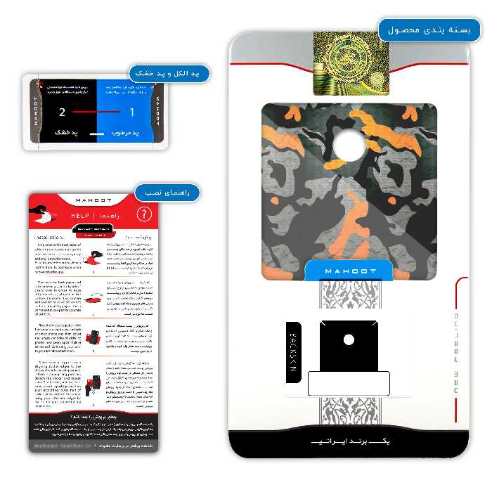 برچسب پوششی ماهوت مدل Autumn-Army مناسب برای گوشی موبایل مایکروسافت Lumia 532