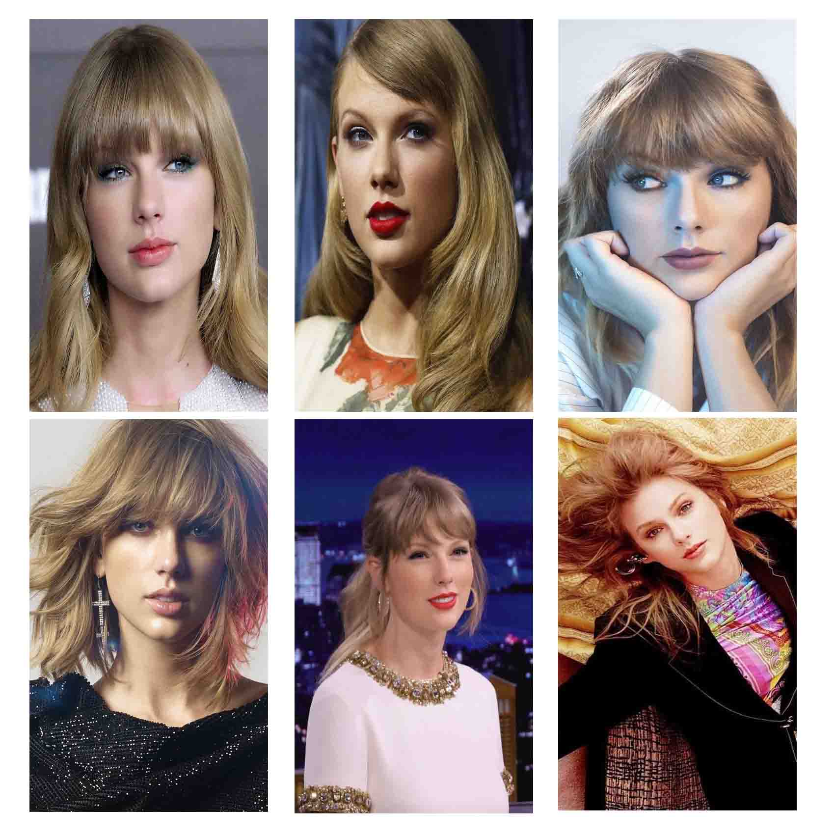 آویز تزیینی رادکس طرح تیلور سویفت مدل ak62 مجموعه 6 عددی