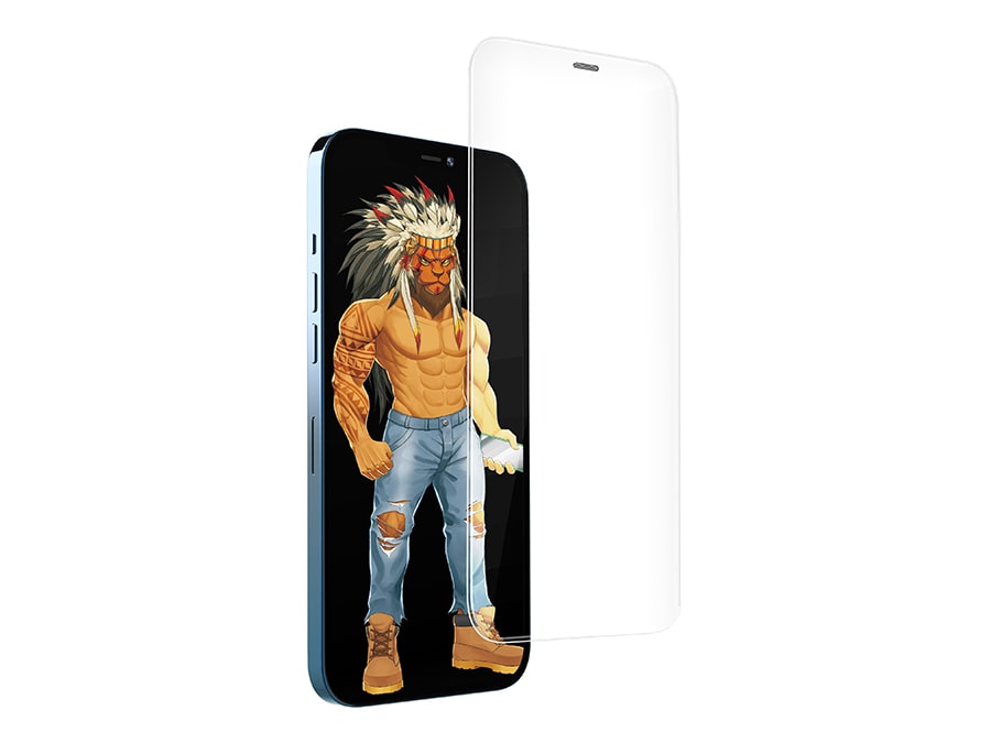 محافظ صفحه نمایش شیشه ای آیفون 12 پرو مکس گرین Green iphone 12 Pro Max 3D Desert Curved Glass