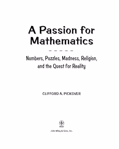 خرید و دانلود نسخه کامل کتاب A Passion for Mathematics