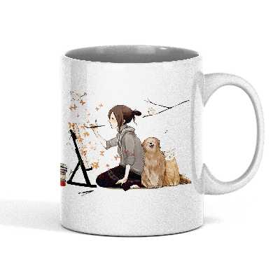 ماگ مدل سرامیکی طرح گربه کد 19