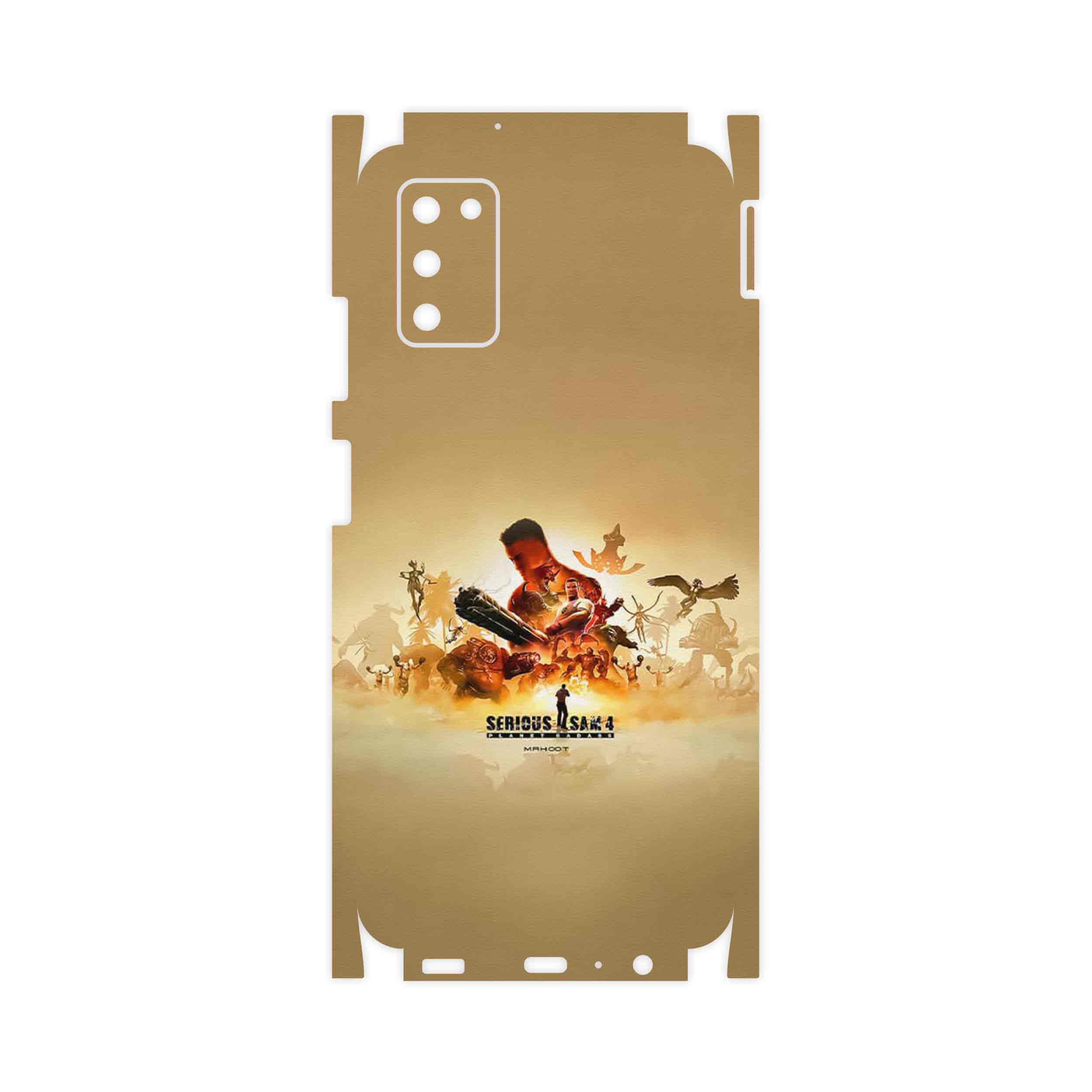 برچسب پوششی ماهوت مدل Serious Sam Game Series-FullSkin مناسب برای گوشی موبایل سامسونگ Galaxy A03S