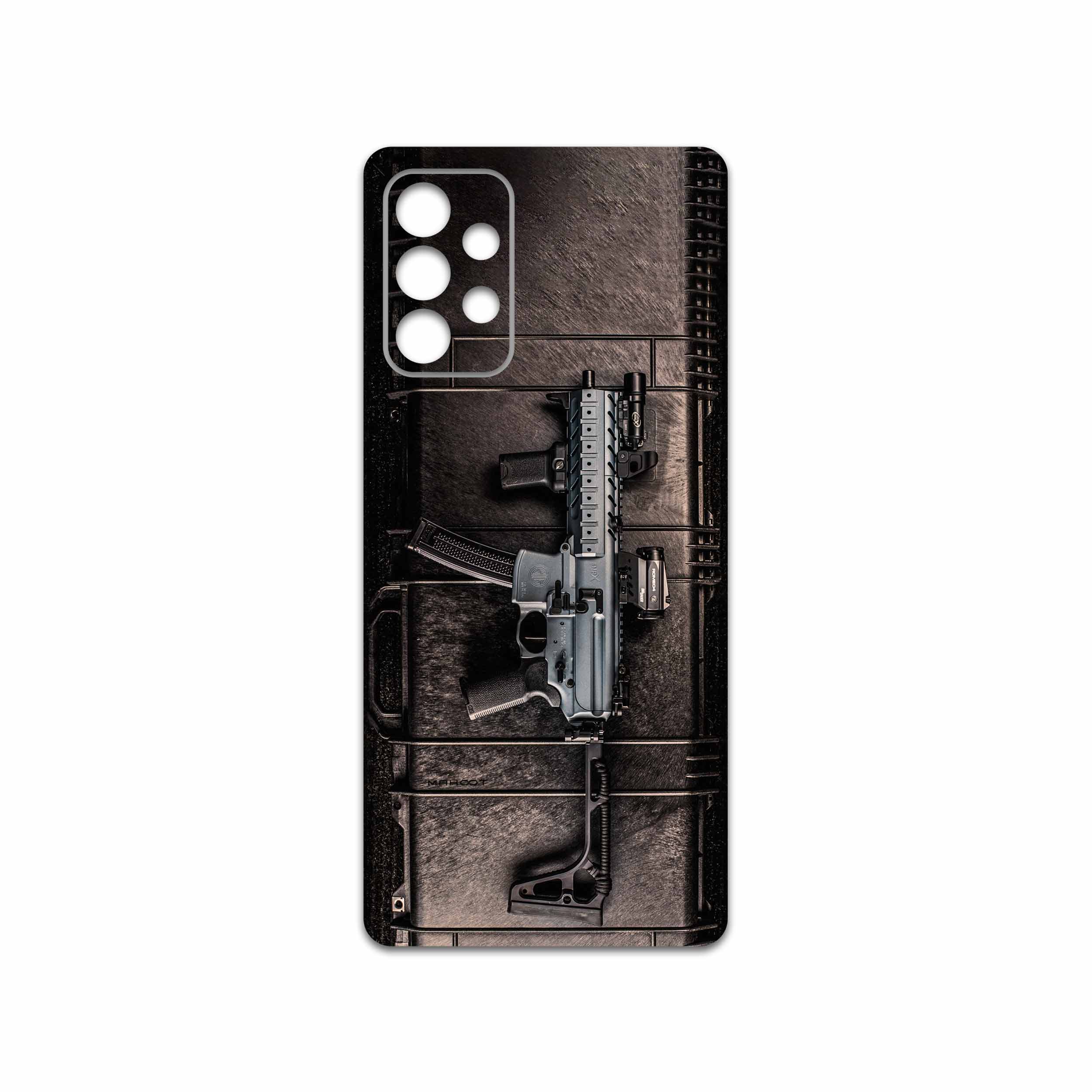 برچسب پوششی ماهوت مدل Gun مناسب برای گوشی موبایل سامسونگ Galaxy A72