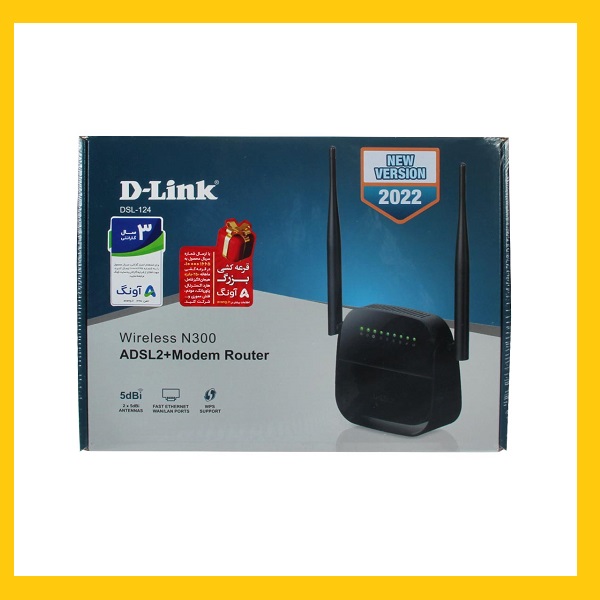 مودم بی سیم D-Link مدل N300 DSL-124