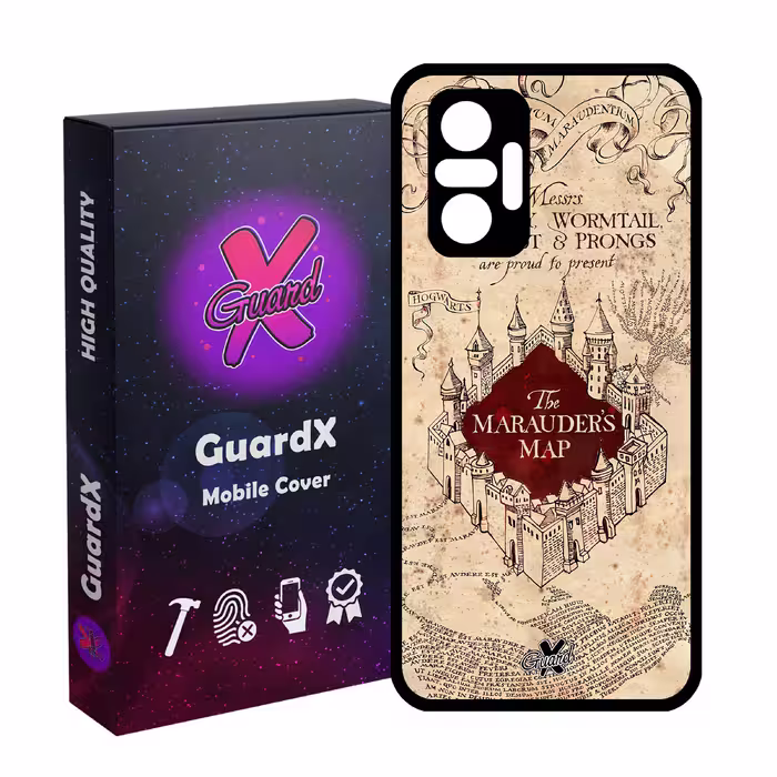 کاور گارد ایکس طرح هری پاتر مدل Glass10490 مناسب برای گوشی موبایل شیائومی Redmi Note 10 Pro/Note 10 Pro Max