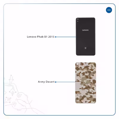 برچسب پوششی ماهوت مدل Army-Desert مناسب برای تبلت لنوو Phab B1 2015