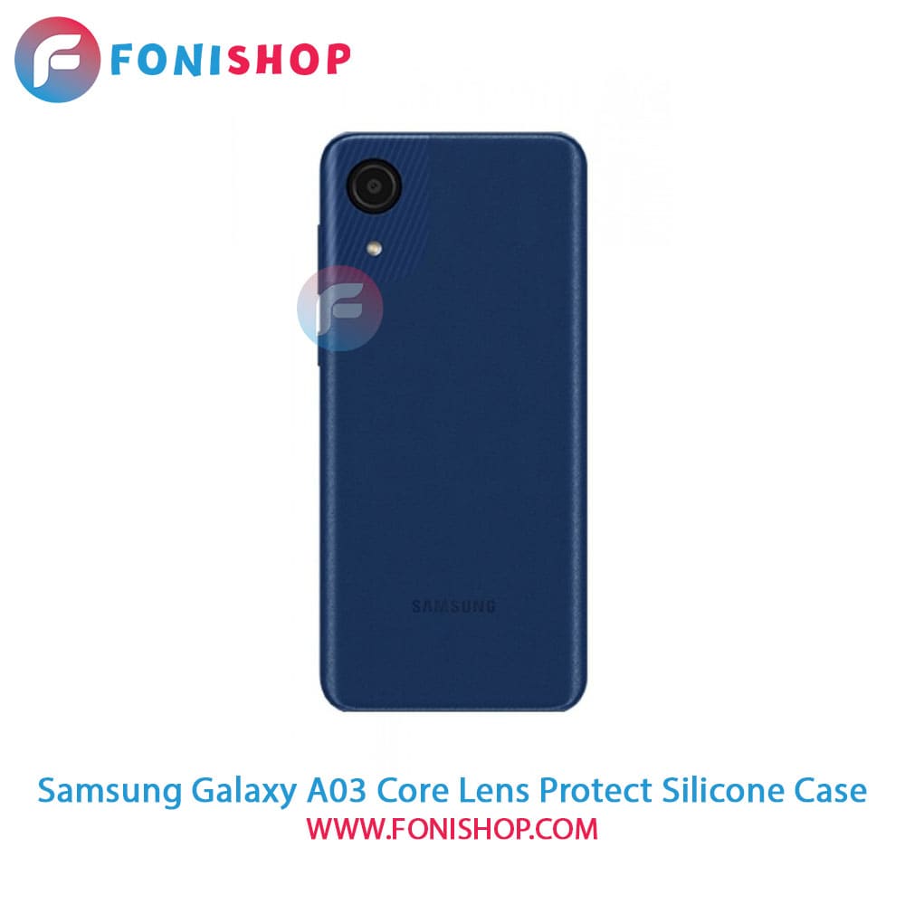 قاب سیلیکونی محافظ لنزدار گوشی سامسونگ Samsung Galaxy A03 Core