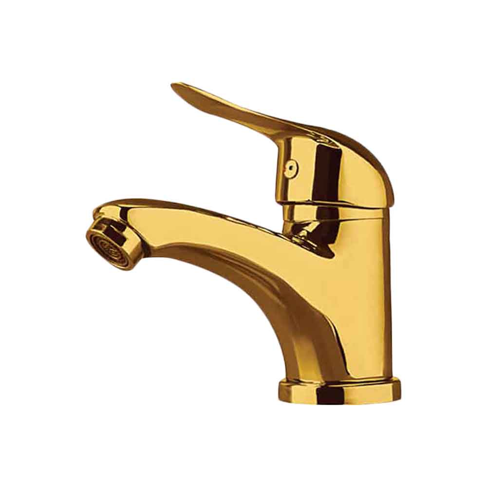 شیر روشویی طلایی مدل مهرسان