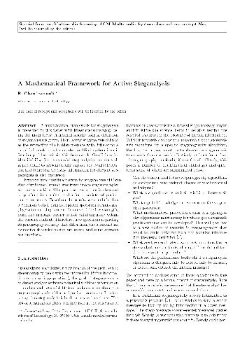 خرید و دانلود نسخه کامل کتاب A Mathematical Framework for Active Steganalysis