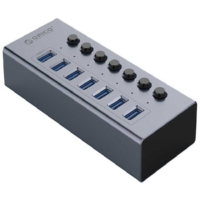 هاب 7 پورت یو اس بی فلزی اوریکو ORICO BT2U3-7AB Multi-port Hub