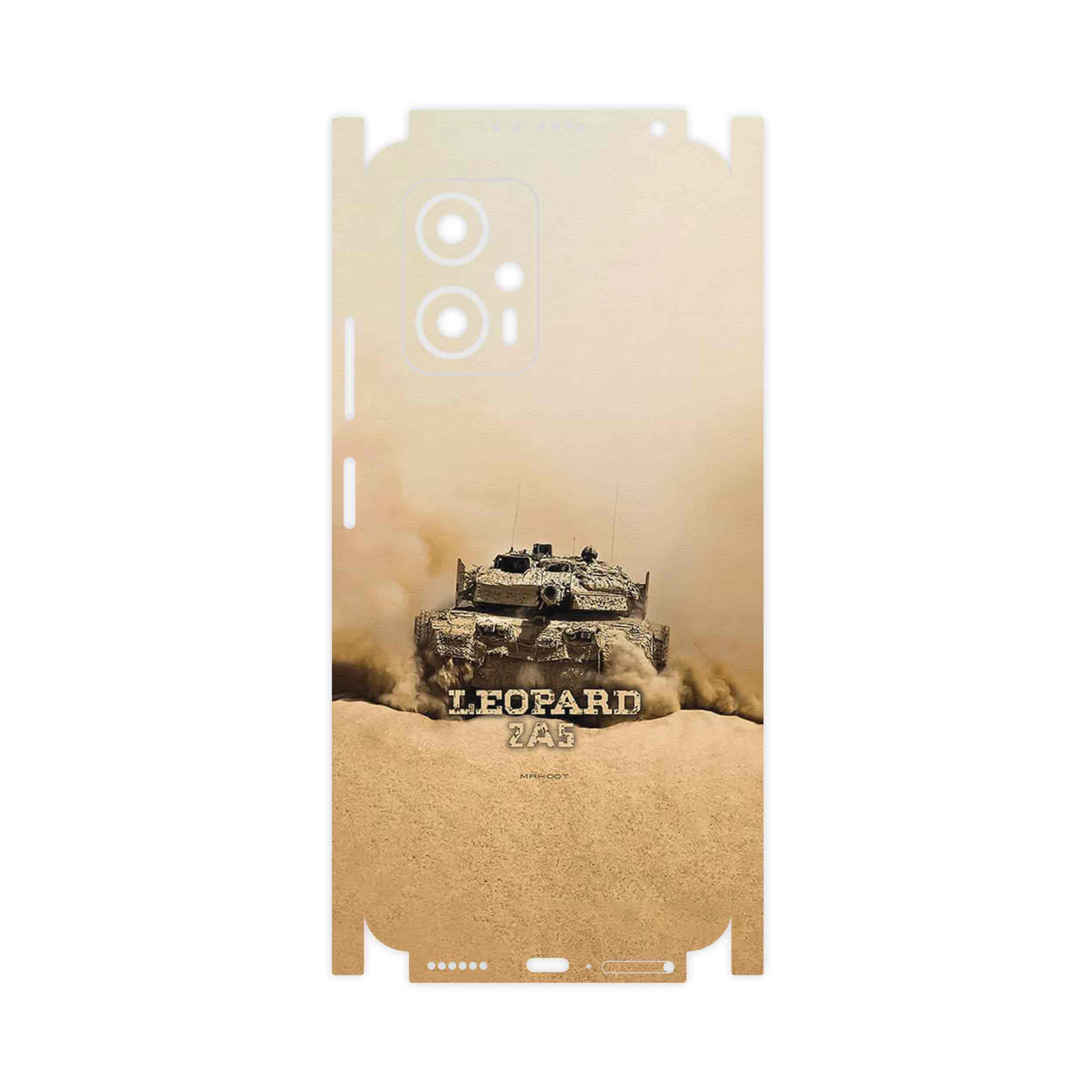 برچسب پوششی ماهوت مدل Leopard_2A5_tank-FullSkin مناسب برای گوشی موبایل شیائومی Poco X4 GT