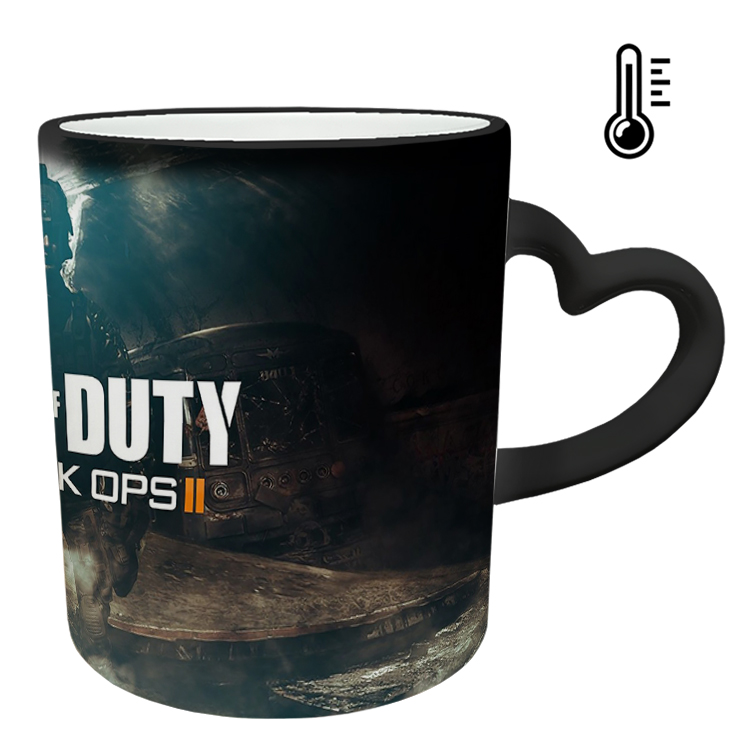 ماگ حرارتی مدل دسته قلبی طرح بازی کال آف دیوتی کد 78