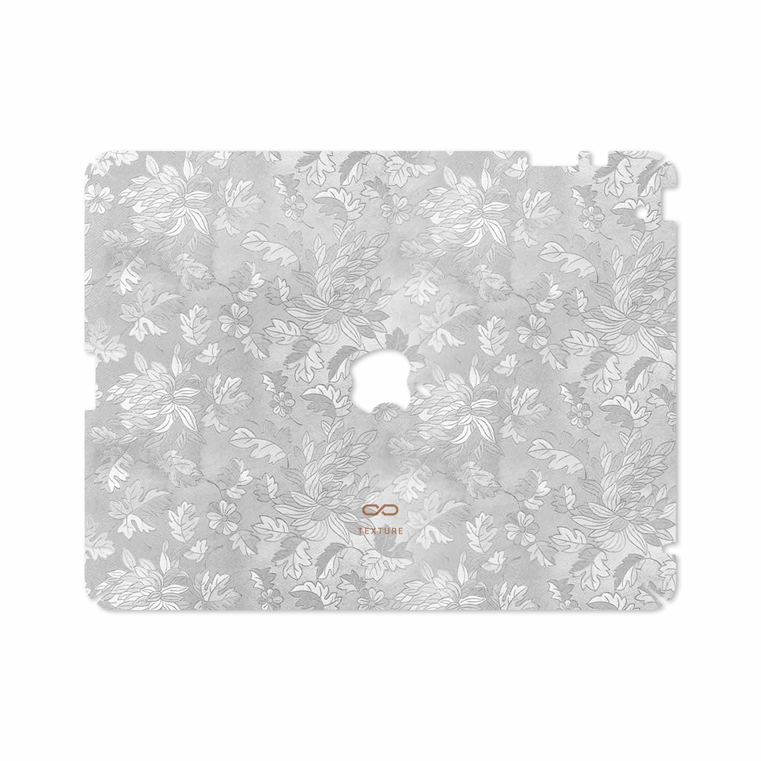 برچسب پوششی ماهوت مدل Silver-Wildflower مناسب برای تبلت اپل iPad 2 2011 A1395
