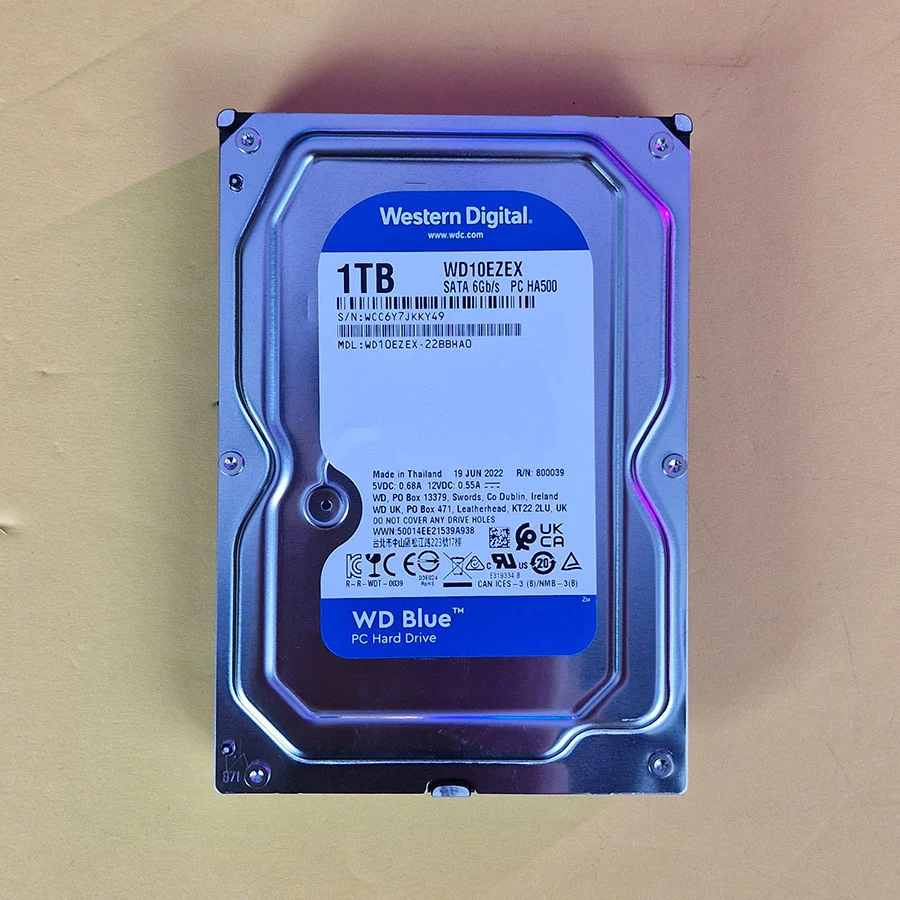 هارد اینترنال 35 اینچ وسترن دیجیتال Blue 1TB 64MB (جعبه باز)