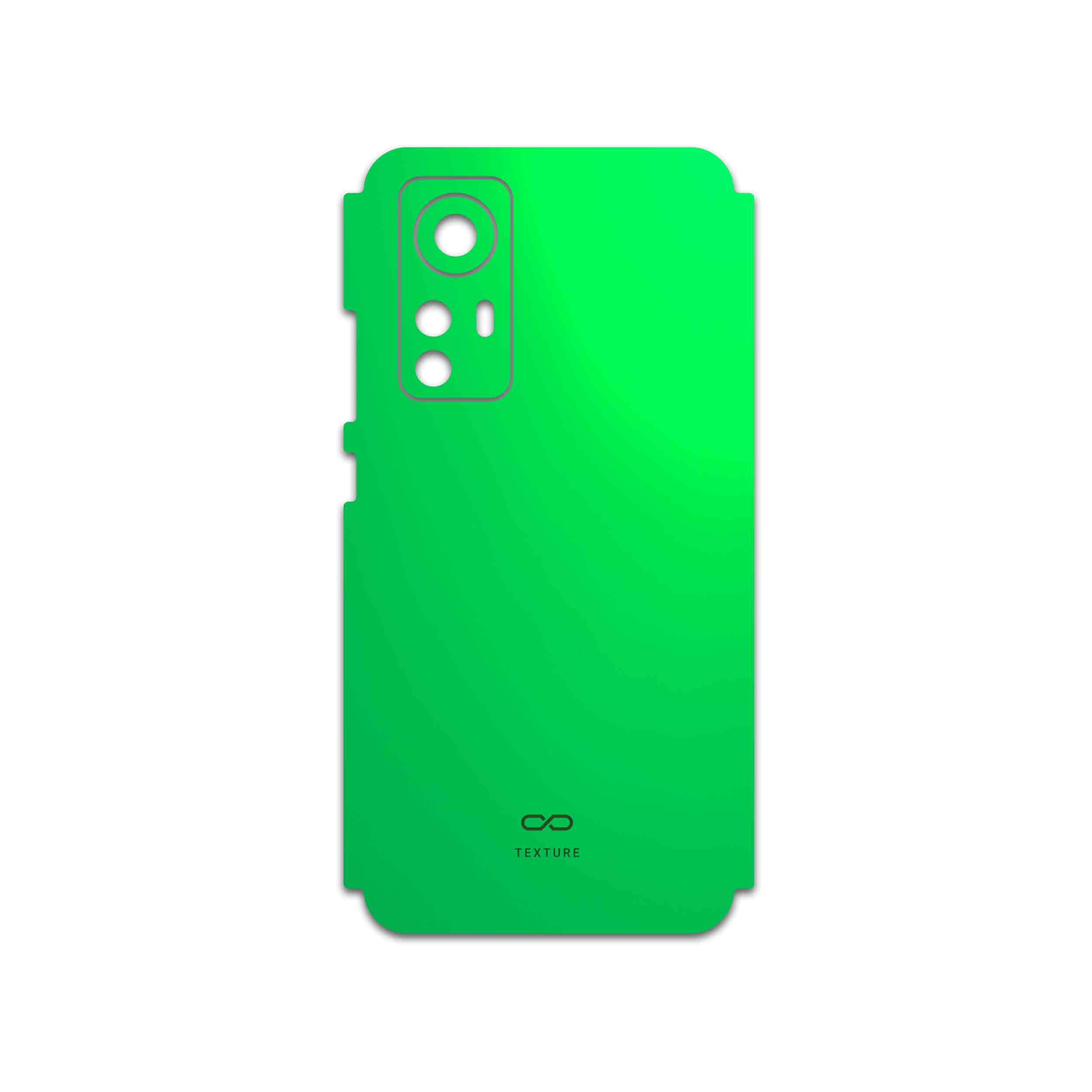 برچسب پوششی ماهوت مدل Matte-Green مناسب برای گوشی موبایل شیائومی 12X