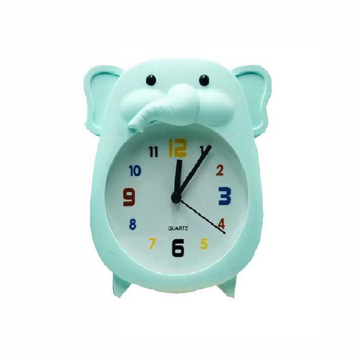 ساعت رومیزی زنگ دار طرح فیل