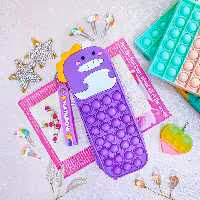 نوشت افزار مدرسه . لوازمتحریرمدرسه . لوازم التحریر خاص . جامدادی پاپت دار . جامدادی فانتزی