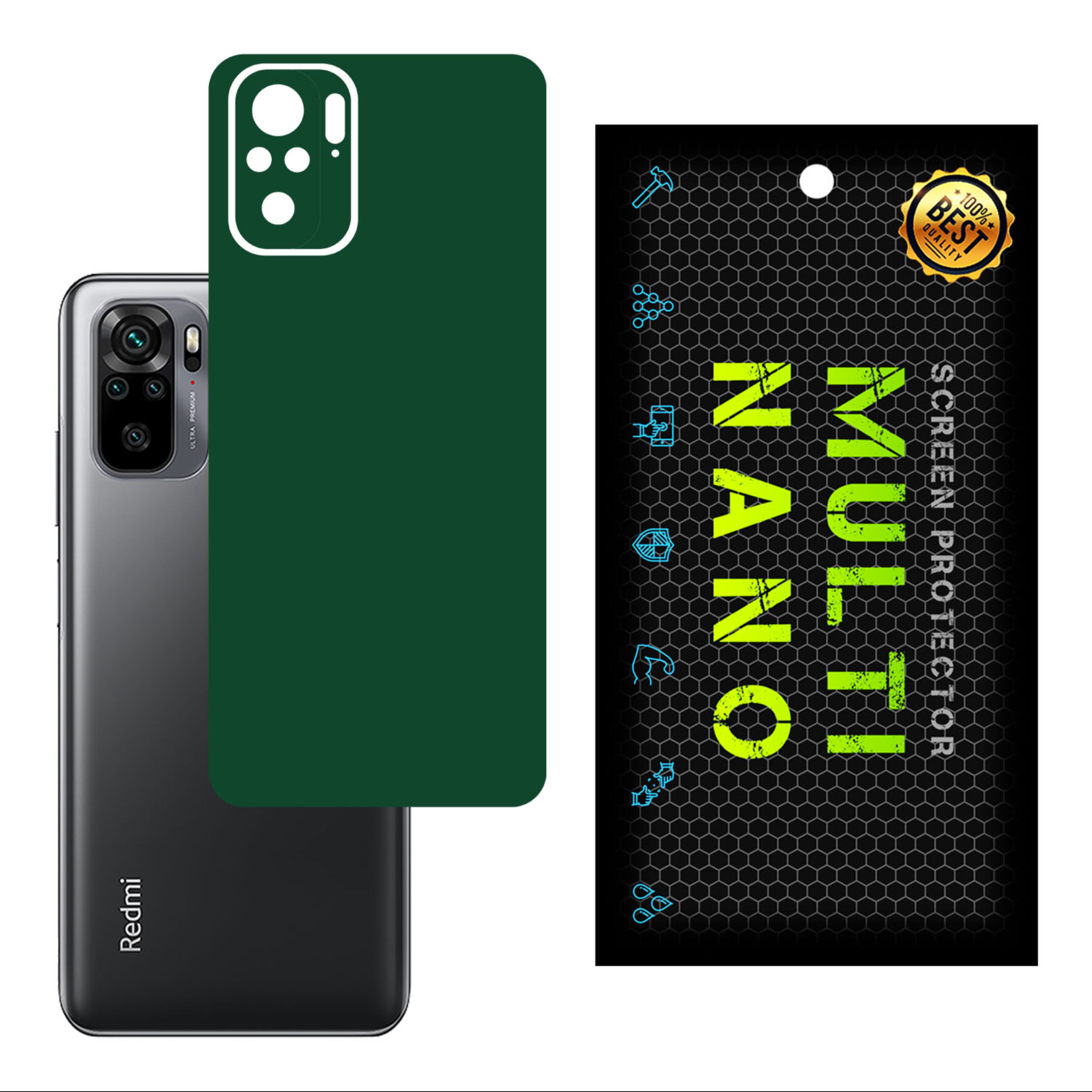 برچسب پوششی MultiNano مدل X-F1M-Green     موبایل  شیائومیRedmi Note 10 4G