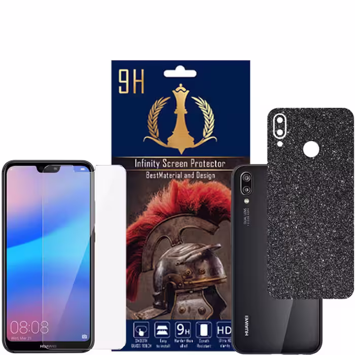 برچسب پوششی اینفینیتی مدل PRO MAX مناسب برای گوشی موبایل هوآوی NOVA 3E P20 LITE به همراه محافظ صفحه نمایش