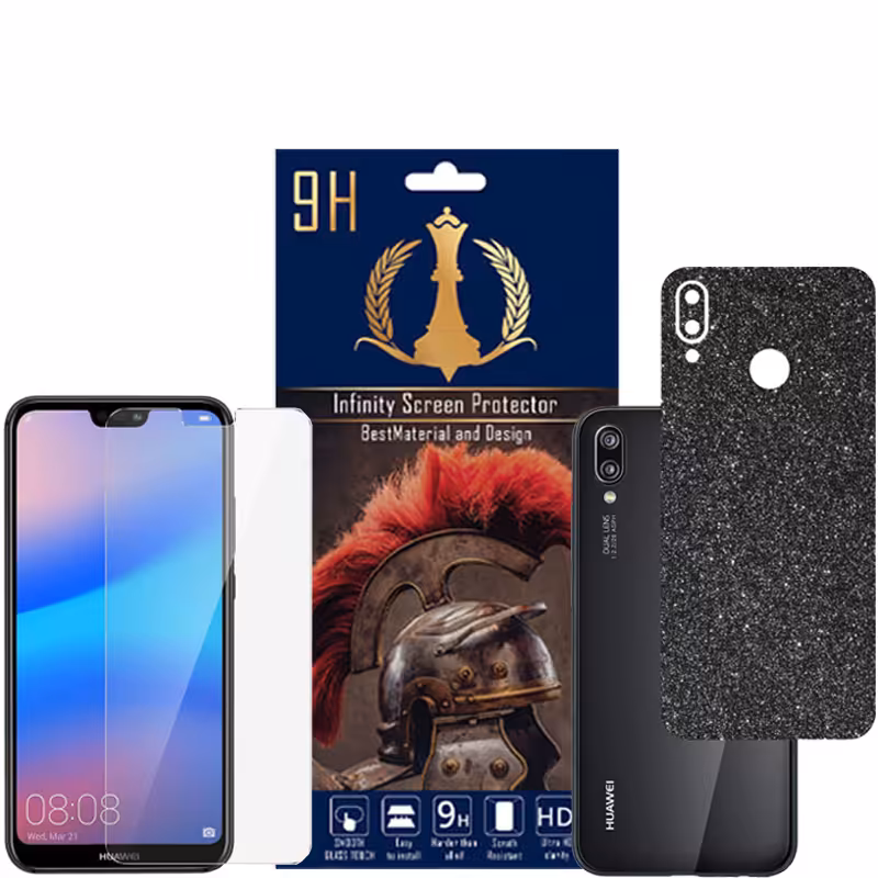 برچسب پوششی اینفینیتی مدل PRO MAX مناسب برای گوشی موبایل هوآوی NOVA 3E P20 LITE به همراه محافظ صفحه نمایش