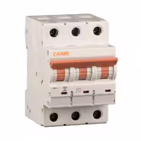 کلید مینیاتوری 63 آمپر سه پل AC کانل کد B63-6KA-3P