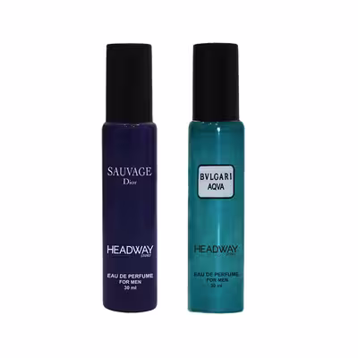 عطر جیبی مردانه هدوی استوری مدل دیور ساواج و آکوا بولگاری حجم 30 میلی لیتر مجموعه 2 عددی