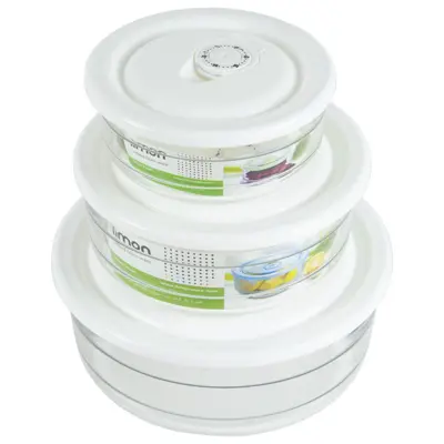 ظرف نگهدارنده لیمون مدل hm182 مجموعه 3 عددی