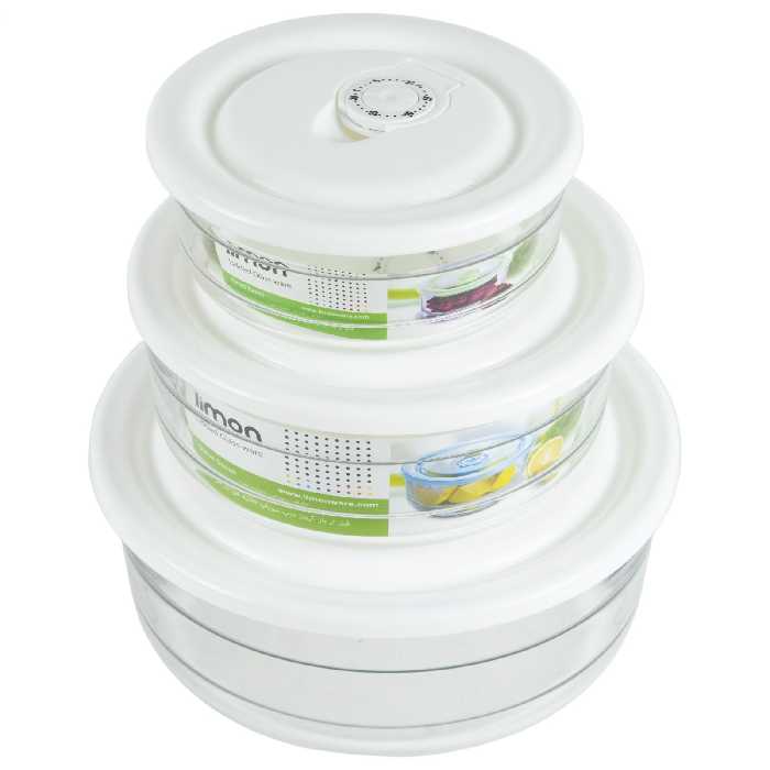 ظرف نگهدارنده لیمون مدل hm182 مجموعه 3 عددی