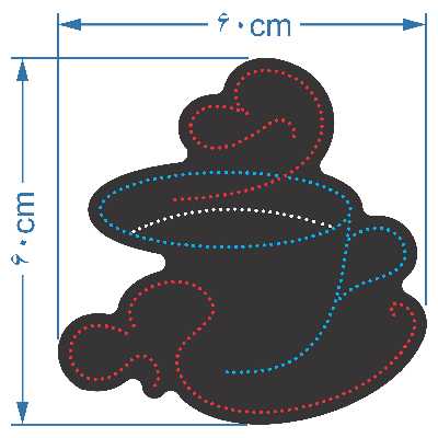 تابلو ال ای دی آیاز طرح کافه کد 344