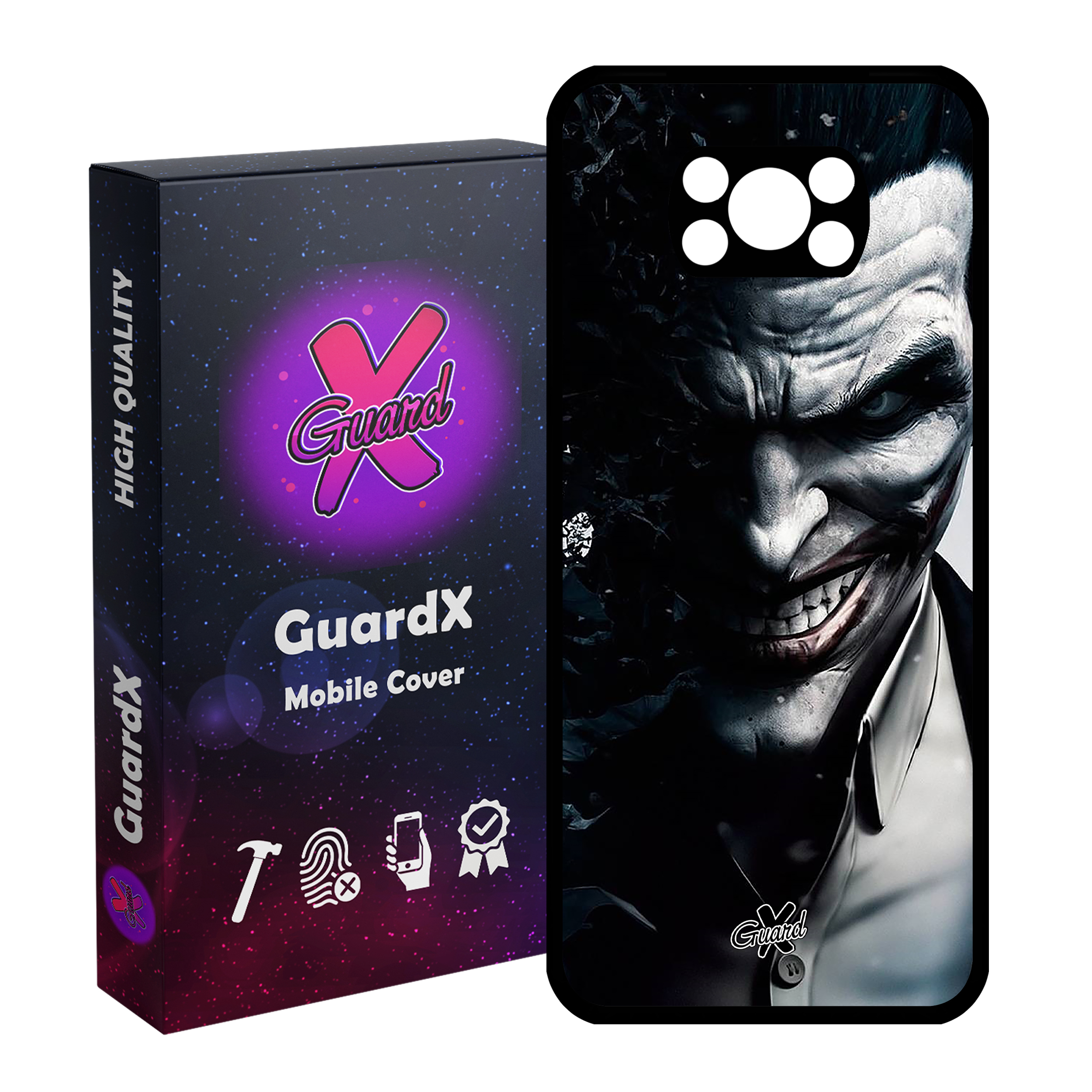 کاور گارد ایکس طرح جوکر مدل Glass10152 مناسب برای گوشی موبایل شیائومی Poco X3 Pro