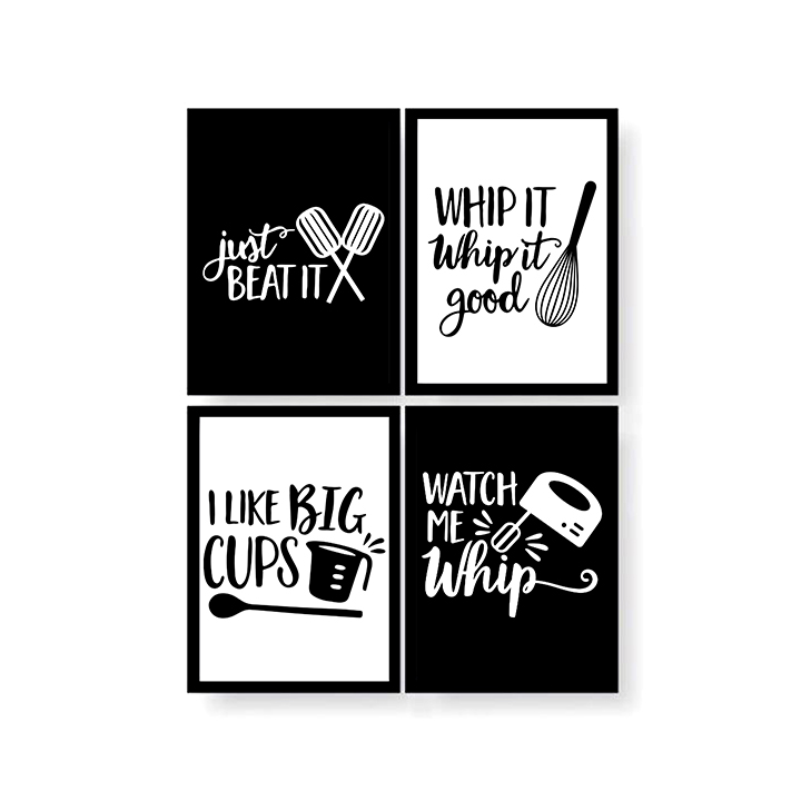 تابلو مدل وسایل آشپزخانه کد TC60-3M مجموعه 4 عددی