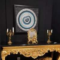 تابلو نقاشی چشم و نظر نقره ای و برجسته 