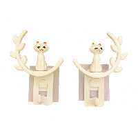 آویز حوله مدل گربه بسته 2 عددی