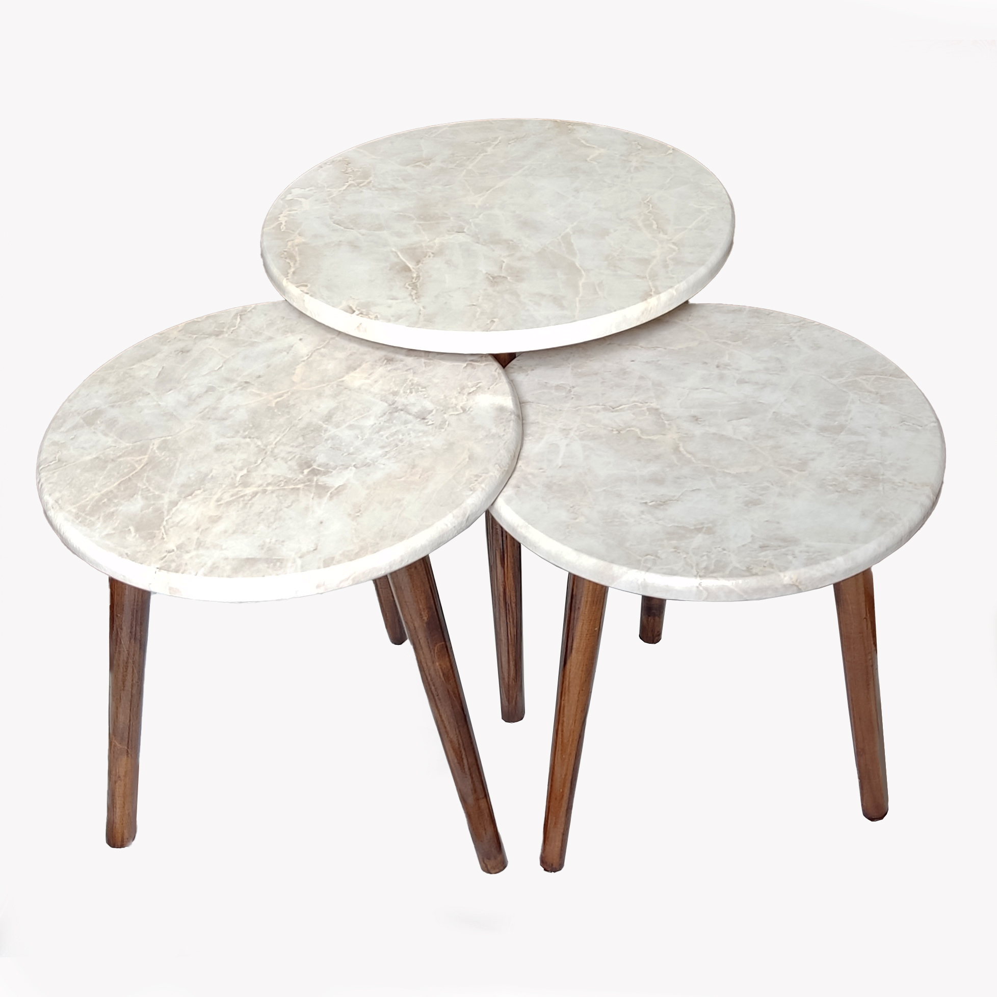 میز عسلی مدل WOT3502 مجموعه 3 عددی