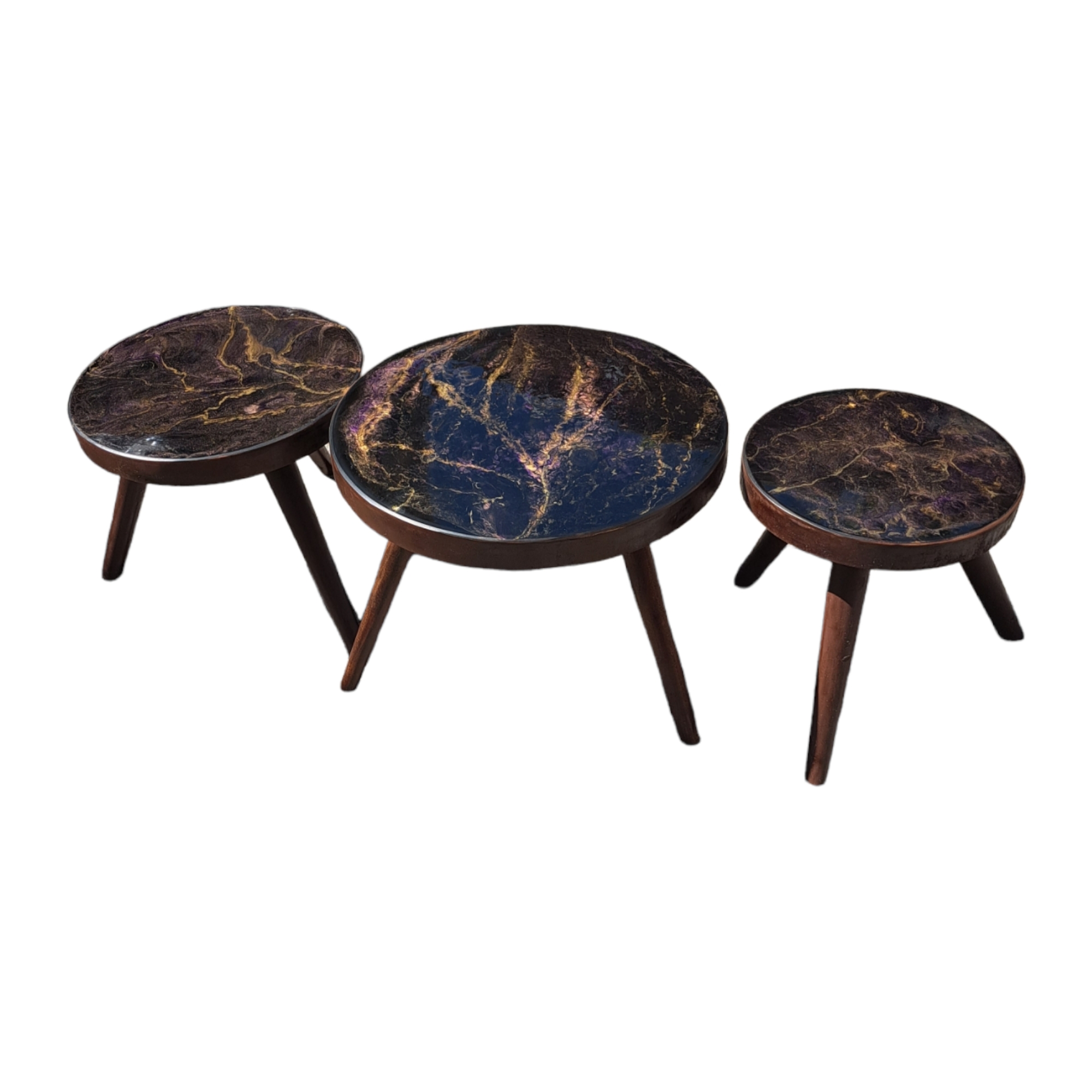 میز پذیرایی مدل کهکشانی مجموعه 3 عددی