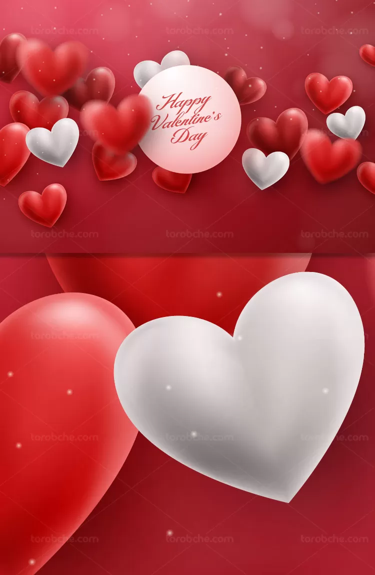 وکتور بکگراند و پس زمینه روز عشق | گرافیک با طعم تربچه