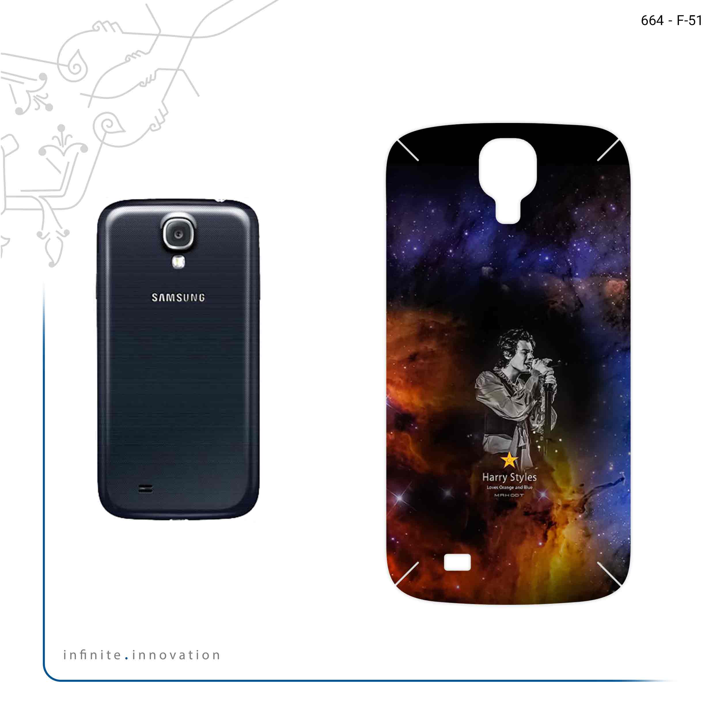 برچسب پوششی ماهوت مدل Harry Styles مناسب برای گوشی موبایل سامسونگ Galaxy S4