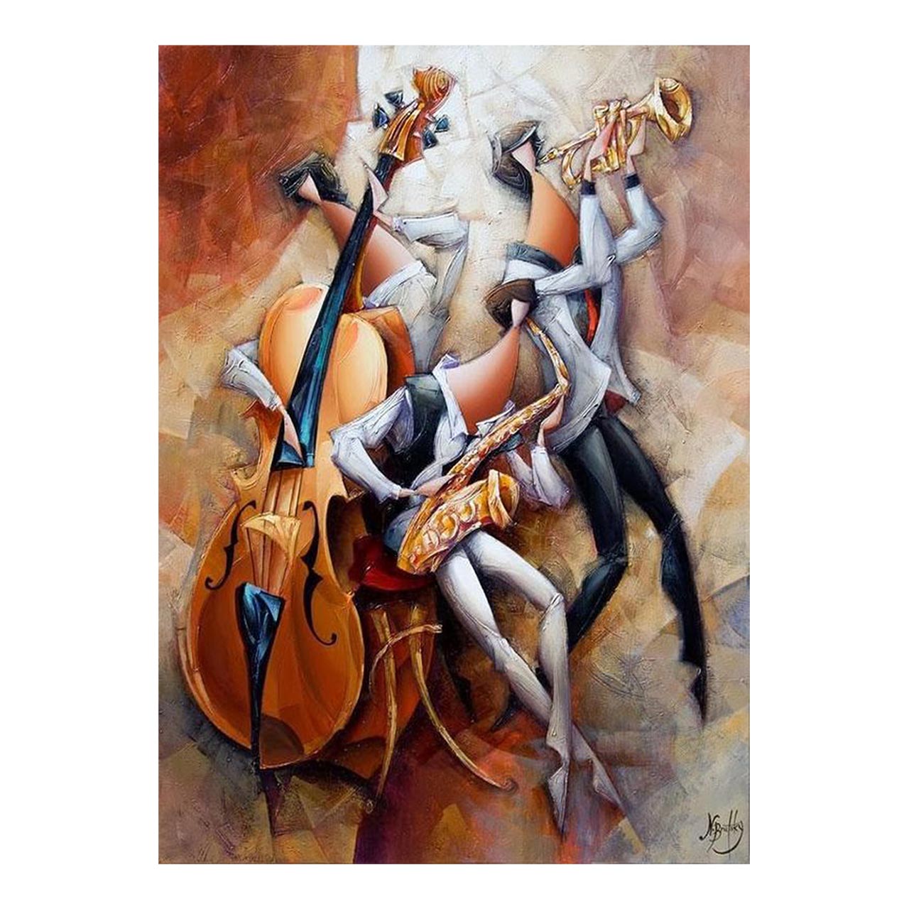 تابلو شاسی طرح نوازنده ها مدل Musician 0059