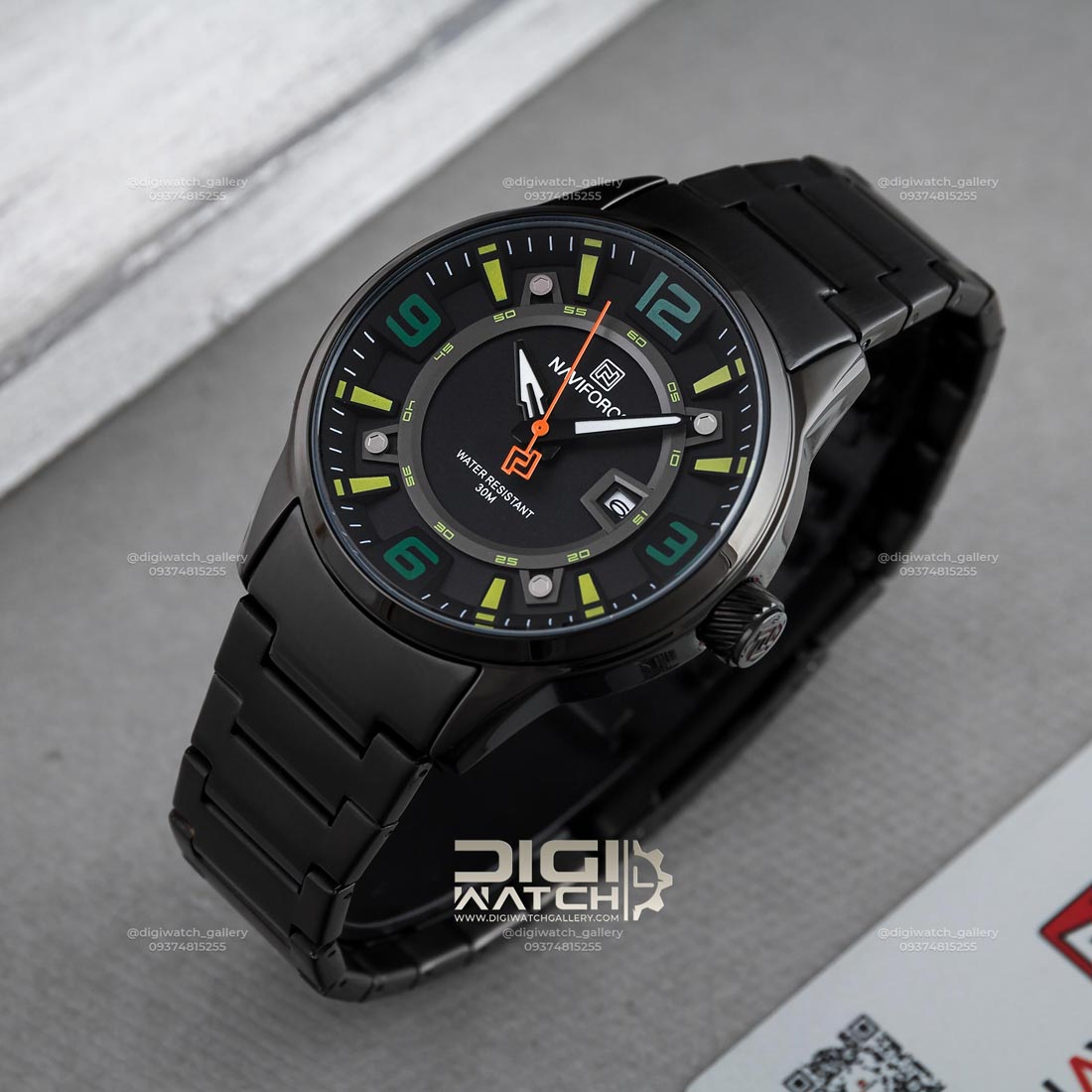 ساعت اورجینال مردانه نیوی فورس مدل NAVIFORCE NF8044 B/GN/B