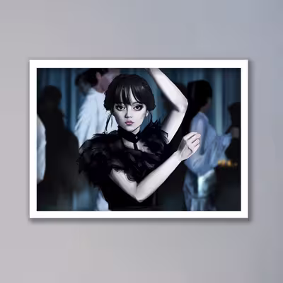 تابلو مدل ونزدی آدامز Wednesday Addams کد LAG1092