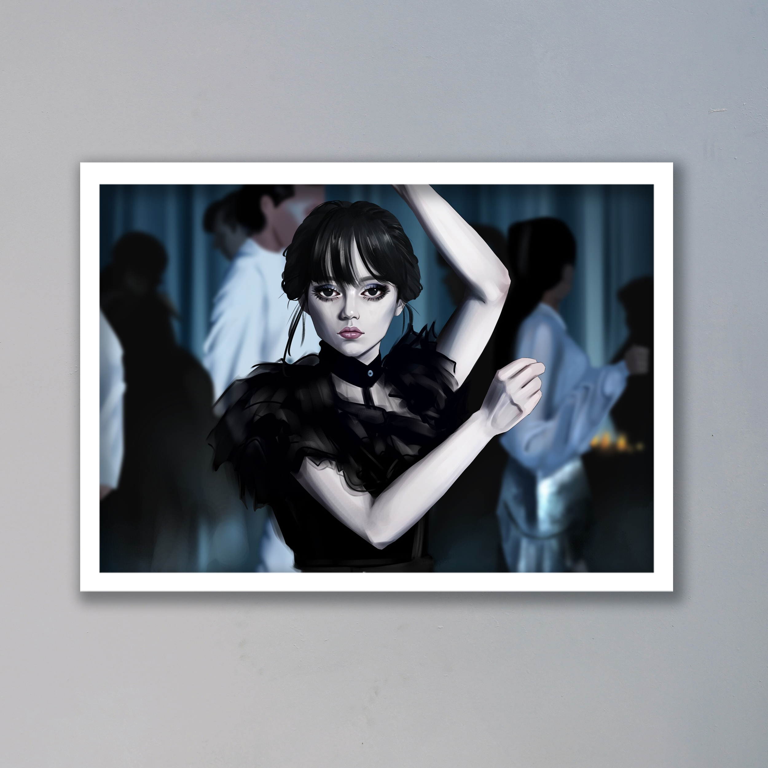 تابلو مدل ونزدی آدامز Wednesday Addams کد LAG1092