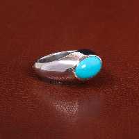 انگشتر فیروزه عجمی 27484 - جواهری مشاهیر